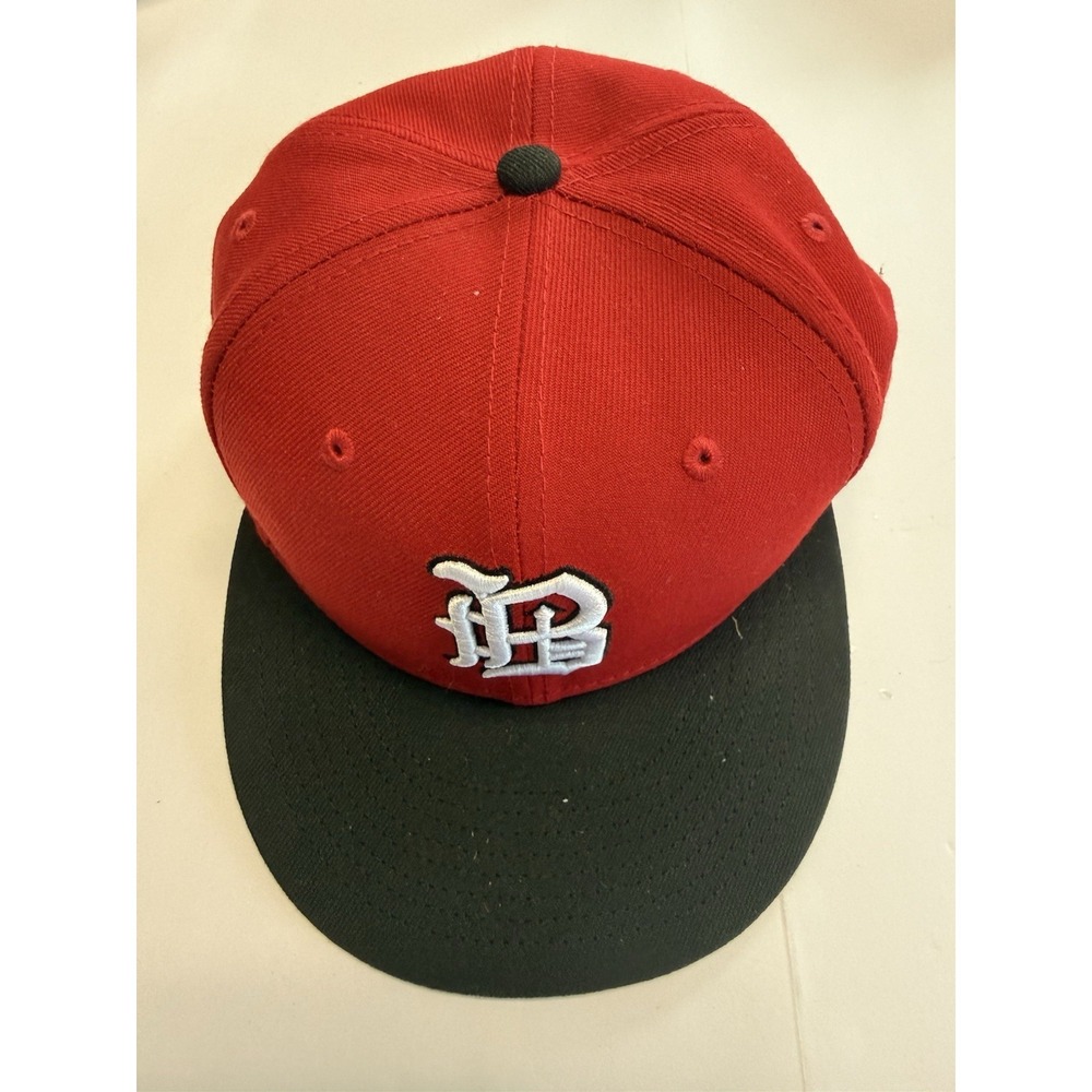 New Era Birmingham Barons Officially Licensed Red Black Baseball Cap 7 1/2